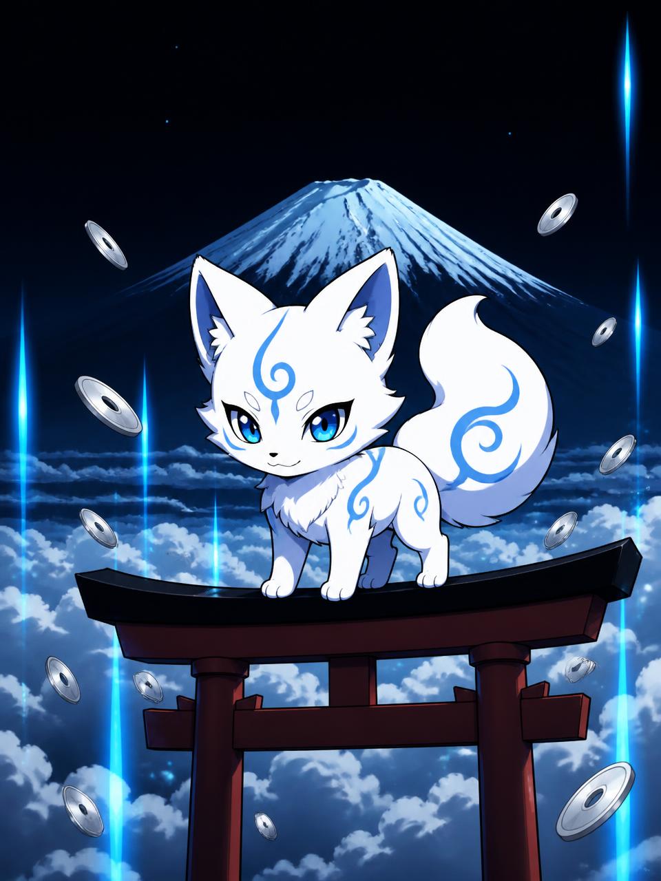 $KITSUNE fox artwork — Above the Clouds