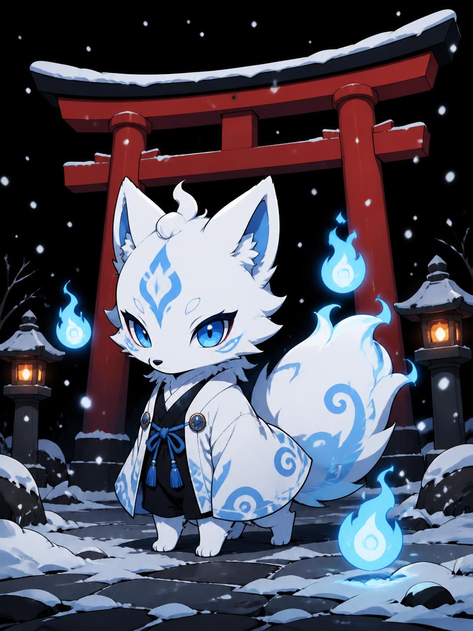 $KITSUNE fox artwork — First Snow