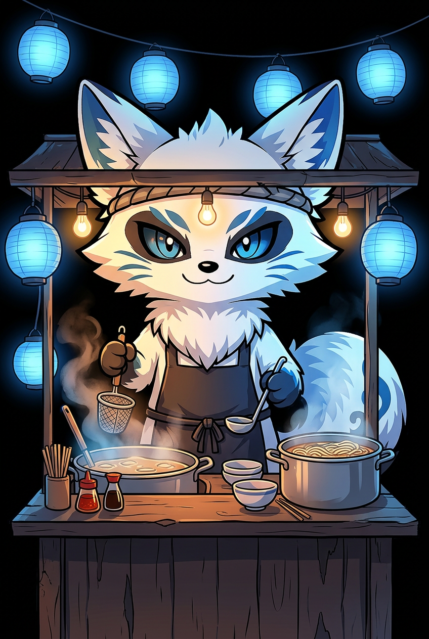 $KITSUNE fox artwork — Midnight Ramen